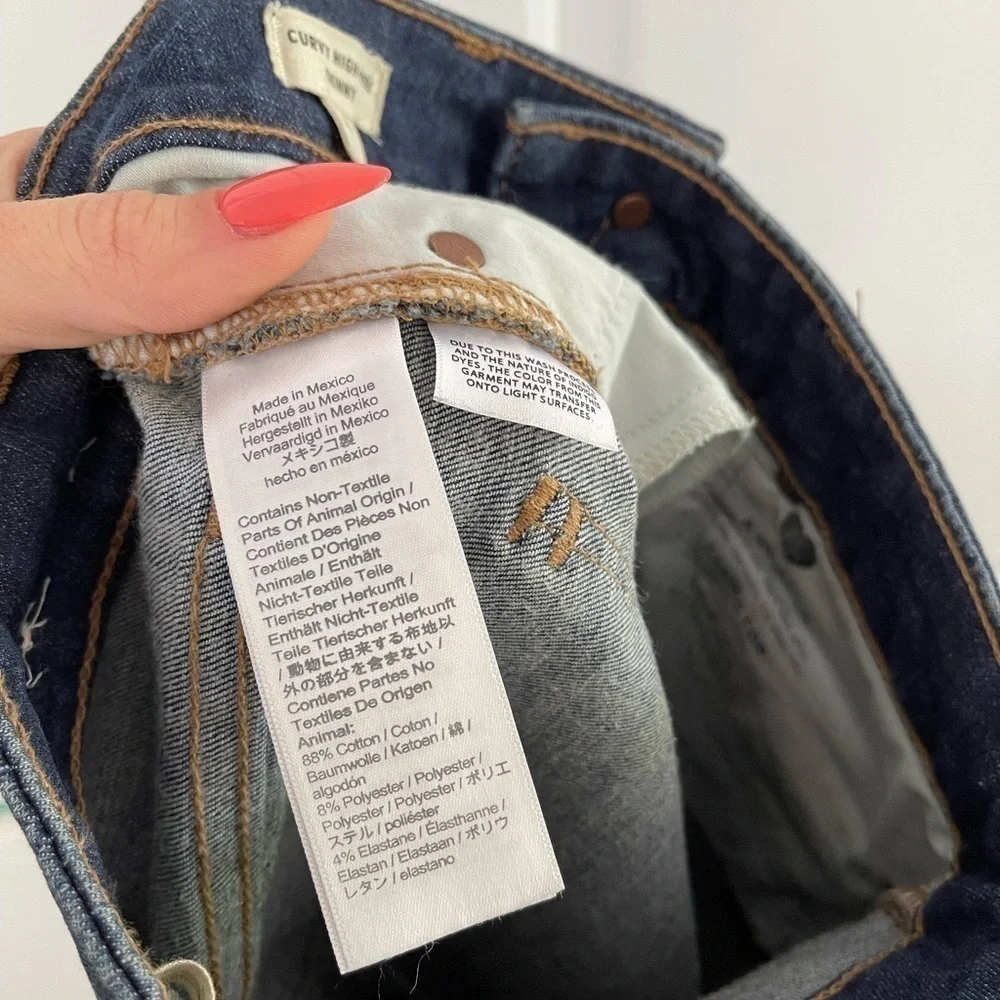 NWOT Madewell Curvy 10” High Rise Jean Moreaux Dark Wash - 23